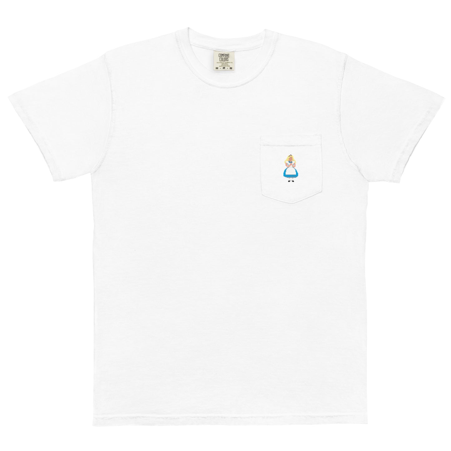 Alice in Wonderland Pixel Pocket Tee