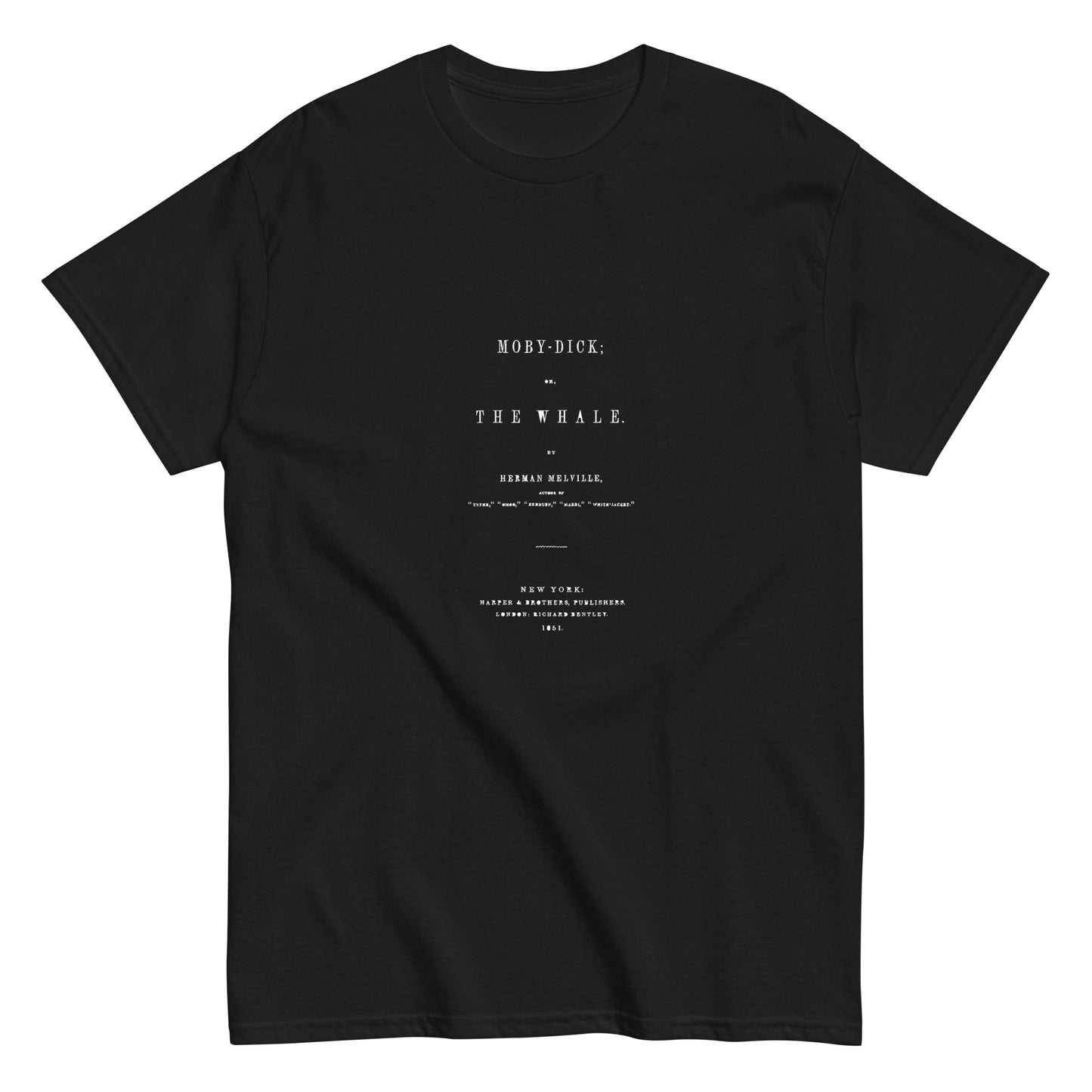 Moby-Dick First Edition Title Page Shirt