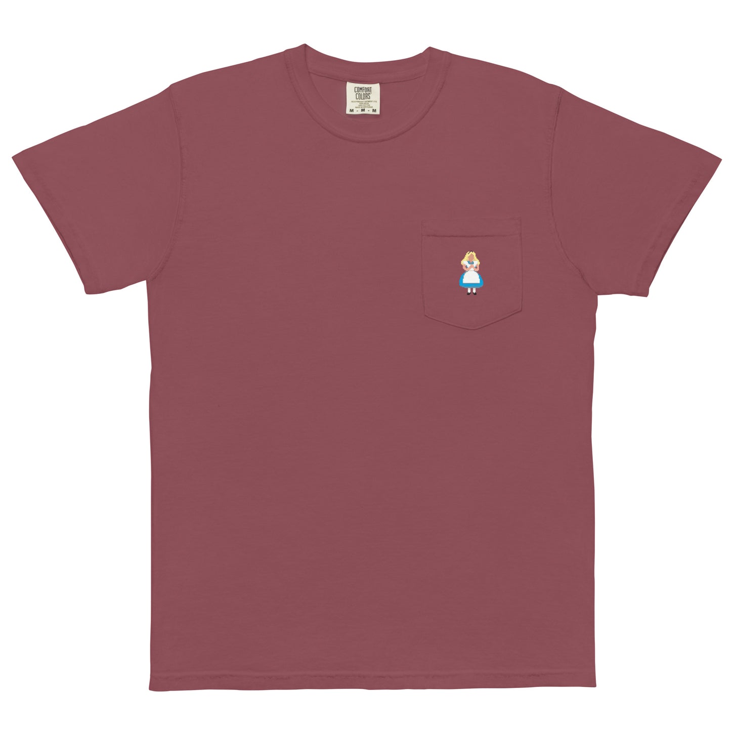 Alice in Wonderland Pixel Pocket Tee