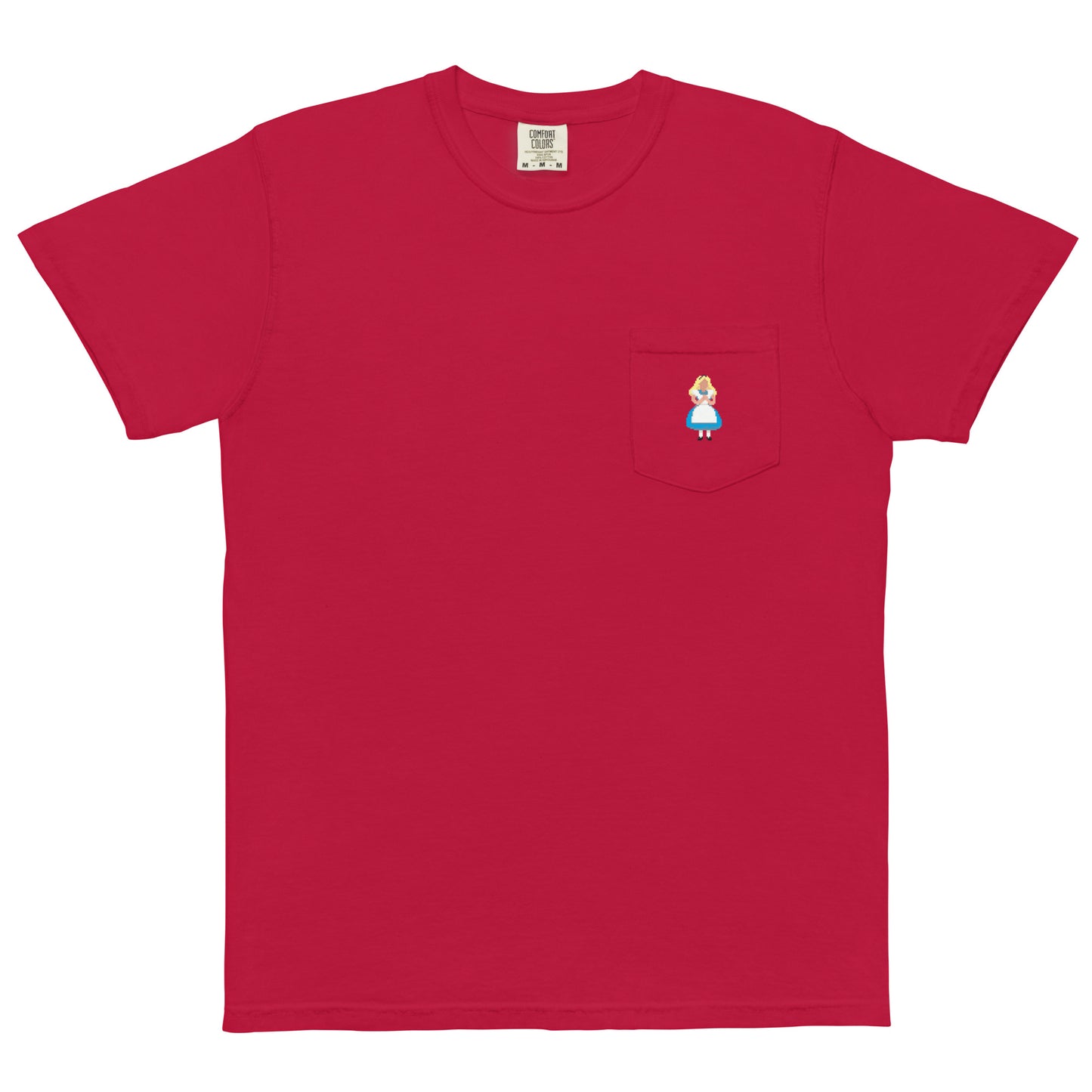 Alice in Wonderland Pixel Pocket Tee